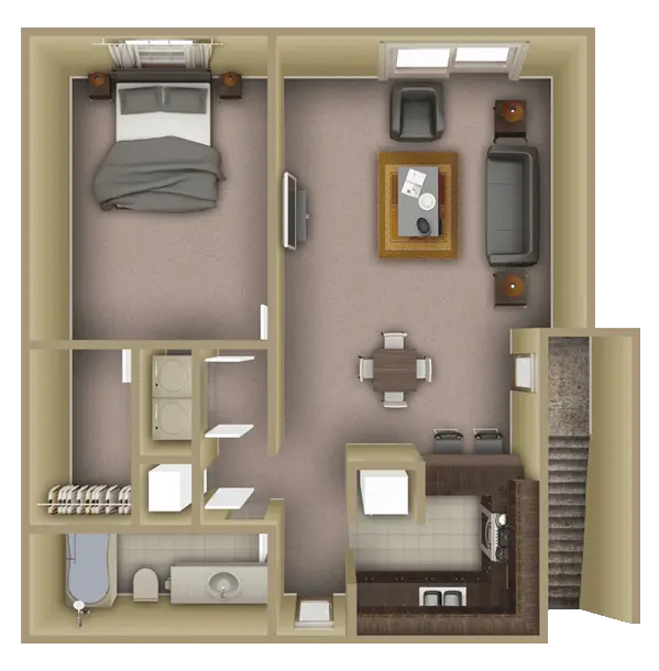 Villa Dylano — 1 BEDROOM LARGE floor plan